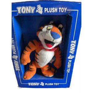 Tony the Tiger 1997 Kellogg Frosted Flakes 8" Plush Toy in Original Box Vintage